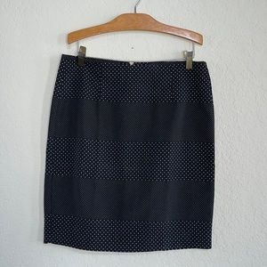 Tommy Hilfiger Black Polka Dot Mini Skirt
